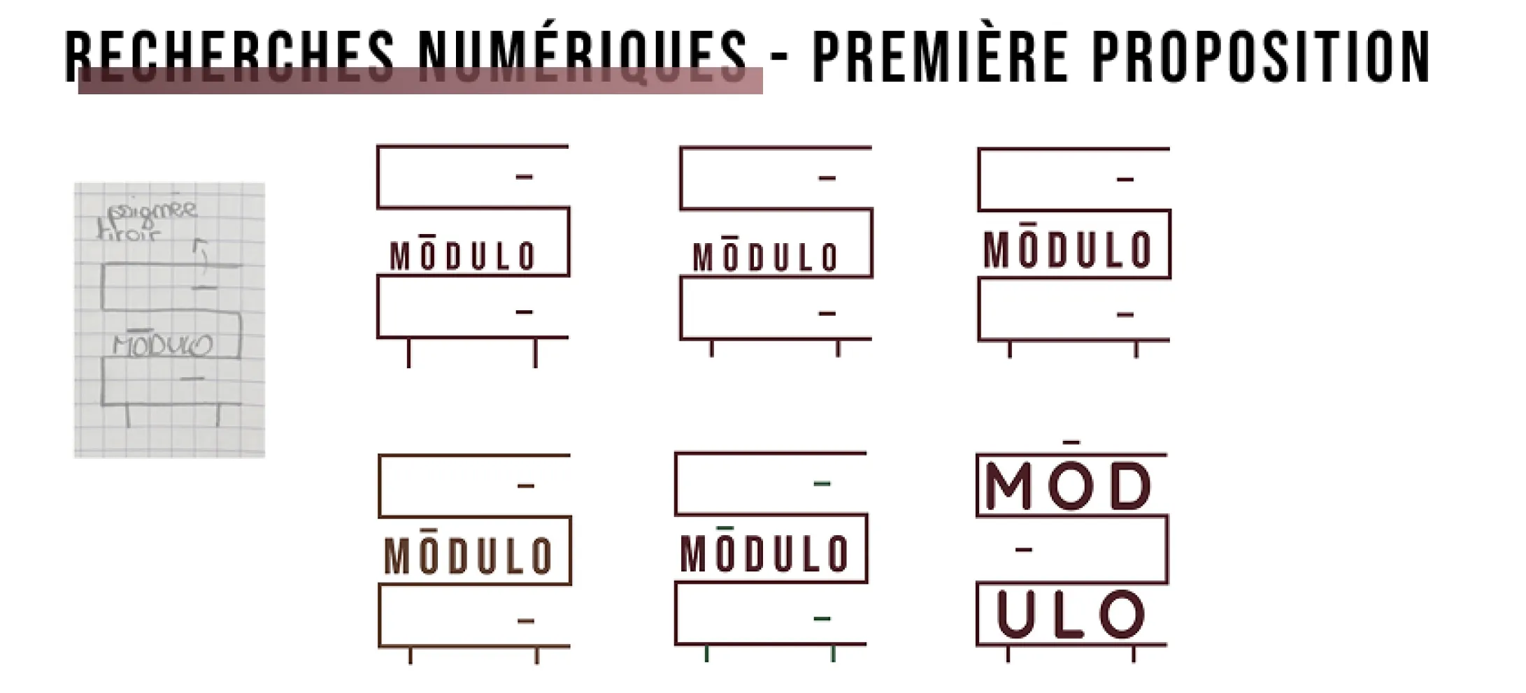 page de recherches numériques